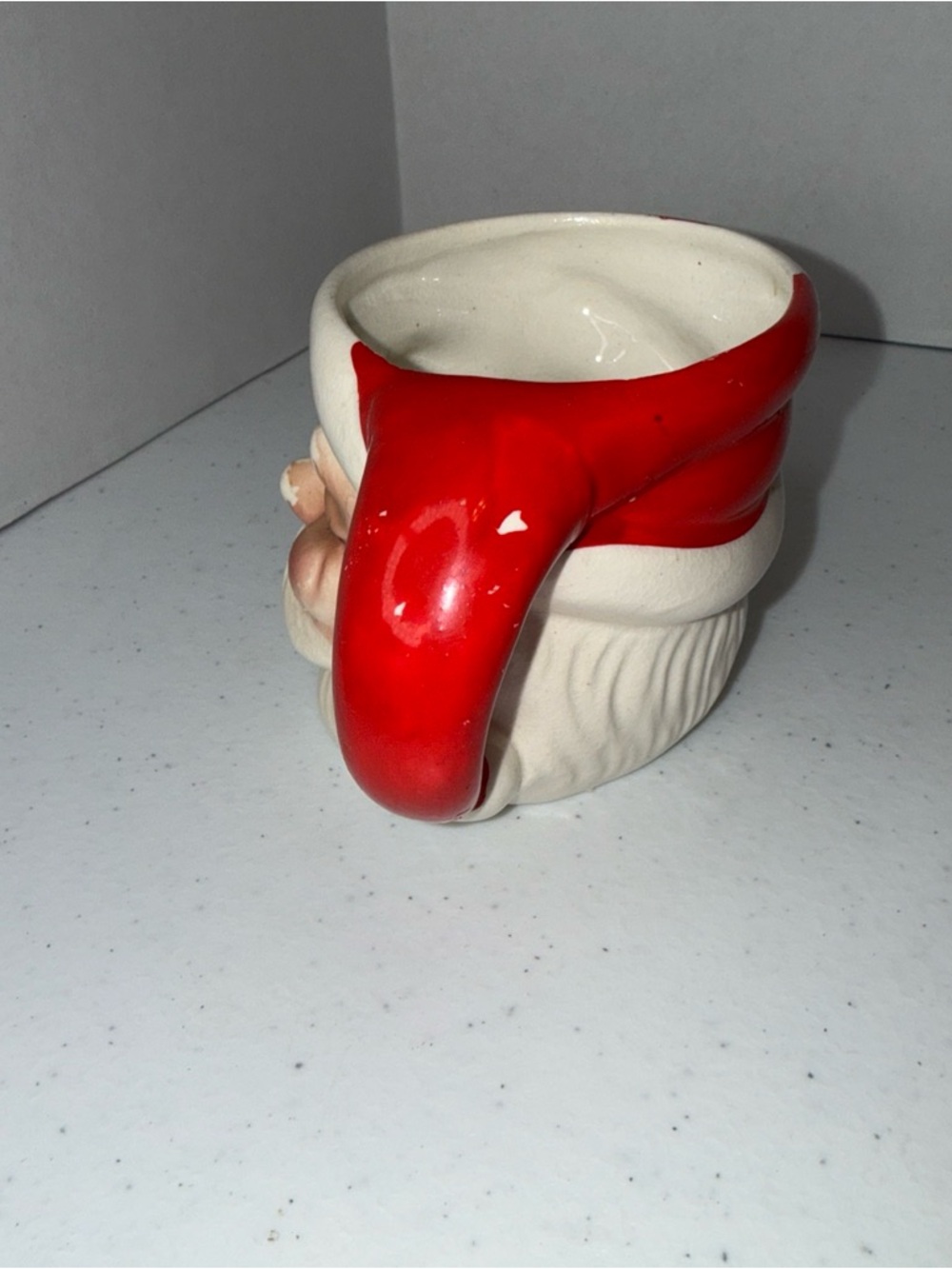 3” Japan made Santa Claus Ceramic Mug - Red and White Holiday Cup set of 4 - Picture 11 of 16